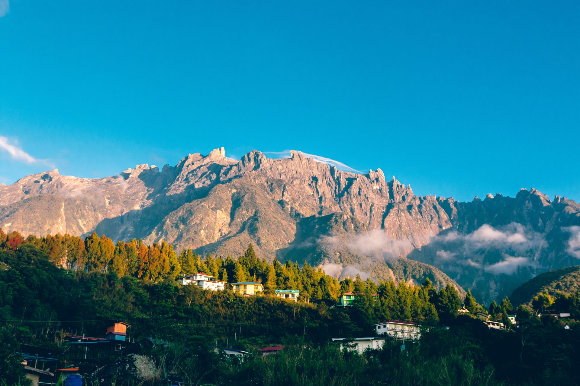 Mount Kinabalu rising over Sabah